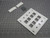 LOT OF 25 COMMSCOPE 760181768 M28L-266 PROWHITE FACEPLATE 8 PORT 4.61X4.81X.29 IN T166023