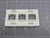 LOT OF 25 COMMSCOPE 108564683 M13CLS-262 FLEXIBLE FACEPLATE WITH SINGLE GANG FRAME WHITE T166217
