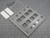 LOT OF 25 COMMSCOPE 108685033 M28L-270 L TYPE FLUSH MOUNTED DOUBLE GANG FACEPLATE EIGHT PORT GRAY T166220