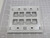 LOT OF 25 COMMSCOPE 108685033 M28L-270 L TYPE FLUSH MOUNTED DOUBLE GANG FACEPLATE EIGHT PORT GRAY T166226