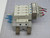 LOT OF 4 SMC SY3140-5LZ SOLENOID VALVES W/ MANIFOLD T168941