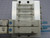 LOT OF 2 SMC SY3140-5LZ SOLENOID VALVES W/ MANIFOLD T168943