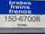 CARQUEST 150-67008 SP968 BRAKE HOSE T177335