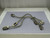 Lot of 3 Agilent 10833D 08102D .5 Meter Cables  For Sale