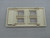 LOT OF 75 COMMSCOPE 6644114401 WHITE 4 PORT FURNITURE FACEPLATE T186705
