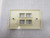 LOT OF 58 LEVITON 40804-BI 40804-0BI 4-PORT FLUSH MOUNT WALLPLATE T56489