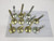 LOT OF 11 SCREW 5/8 11X5"L BASE 2 1/2 DIAMETER STEEL T59650