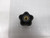 LOT OF 25 TIGHTENER KNOB RUBBER BLACK 2 1/4" X 1" THICKNESS THREAD IS 1/4-20 X 5/8 BRASS T60313