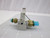LOT OF 3 SMC SY3140R-JL0ZD-X90 SOLENOID VALVES W/ MANIFOLD T61028