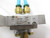LOT OF 3 SMC SY3140R-JL0ZD-X90 SOLENOID VALVES W/ MANIFOLD T61028