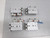 LOT OF 4 SMC MXS8L-20 CYLINDER SLIDE TABLE T61076