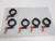 LOT OF 5 VARIAN METAL HINGE CLAMP FITTING T61196