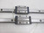 LOT OF 2 IKO LWHD15 BEARINGS W/ 18" RAILS T62008