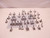 LOT OF 33 MINI MICRO STENCILS T76236