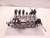 LOT OF 6 FESTO JMFH-5/2-1/4-D-1 SOLENOID VALVES WITH MANIFOLD T76277