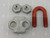 LOT OF 100 CROSBY G-450 655-P-15 RED U BOLT CLIP T85714
