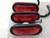 LOT OF 3 TRUCK LITE 626-3504-001 TRUCK SIDE LIGHTS T87246