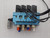 LOT OF 4 MAC 45A-LAC-DARA-1BA SOLENOID VALVES W/ MANIFOLD T88206