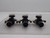 LOT OF 3 SMC AR1000-M5BG PNEUMATIC REGULATORS W/ GAUGES T89001
