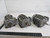 Lot of 3 Hitachi TFO-K 71-1326 3 Phase Induction AC Motor. 0.75 Kw, 200/220 V, 4 Pole, 3 Ph, 1420/1710 RPM T90593 For Sale