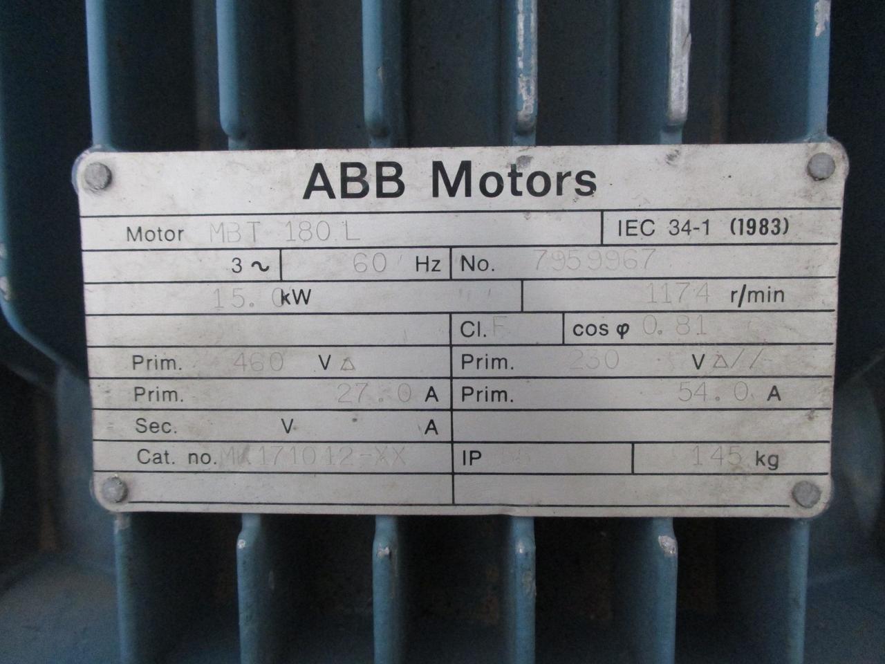 ABB MBT L 15 kW Motor T118474