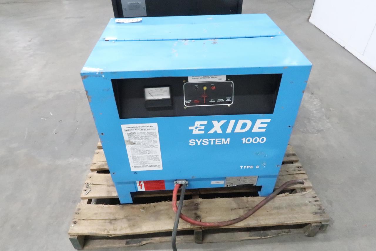 Exide G1-12-775B Forklift Battery Charger 775 AH 24 Volt 1 Phase (missing  output cables) - TEAMEQUIP