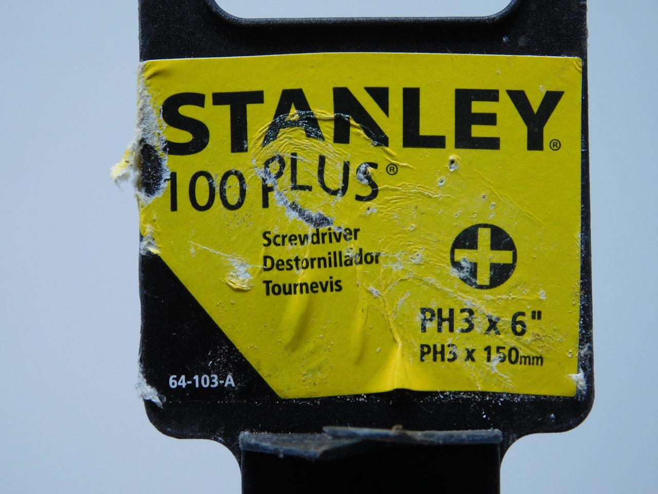 Stanley 64-103 Phillips Screwdriver, #3 x 6