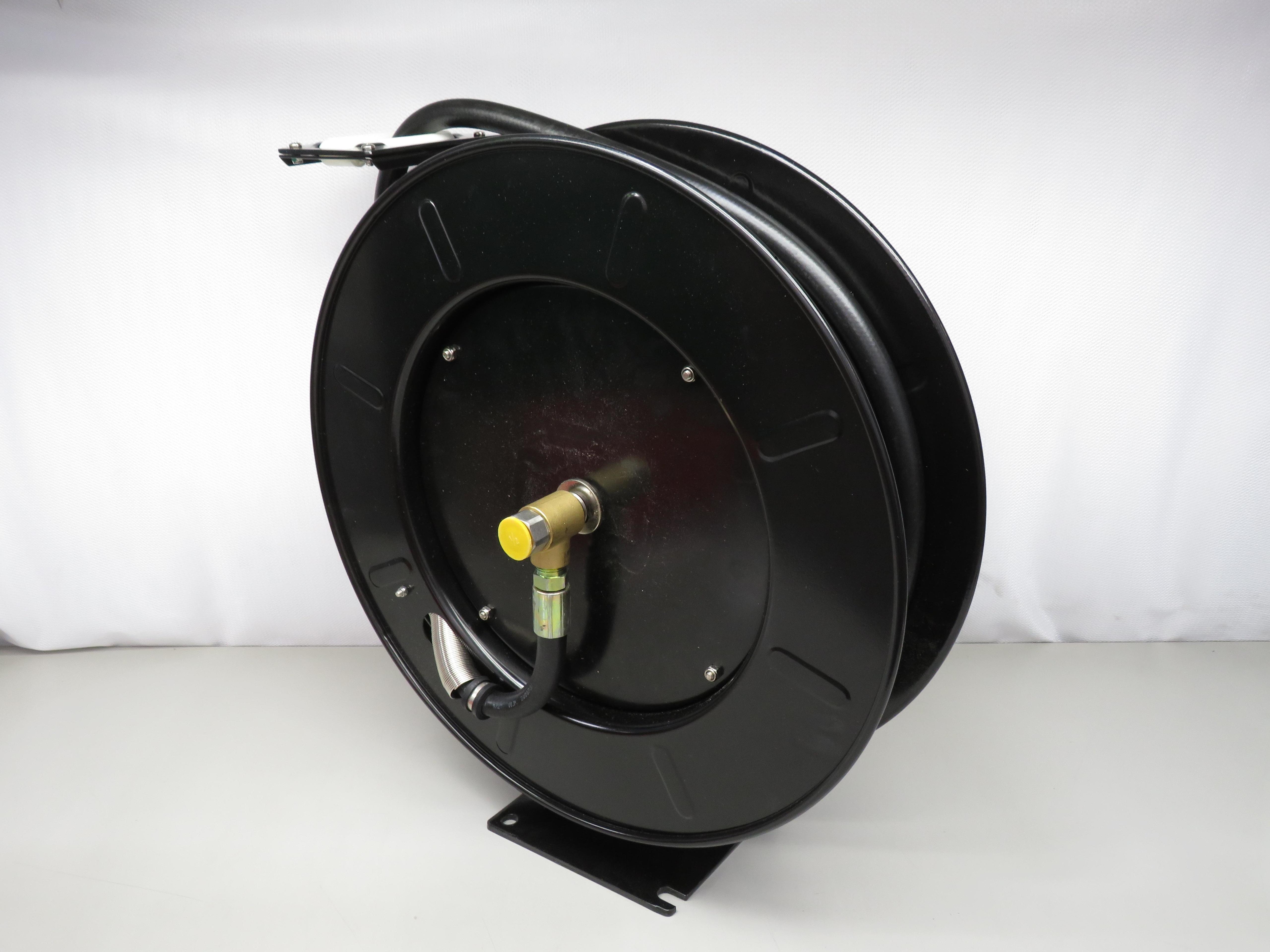 Aero-Motive MB450 VPR Spring Driven Hose Reel Medium Pressure (3000 PSI) 1/  In NPT Inlet 50 FT Capacity T154068 - OCO Industrial