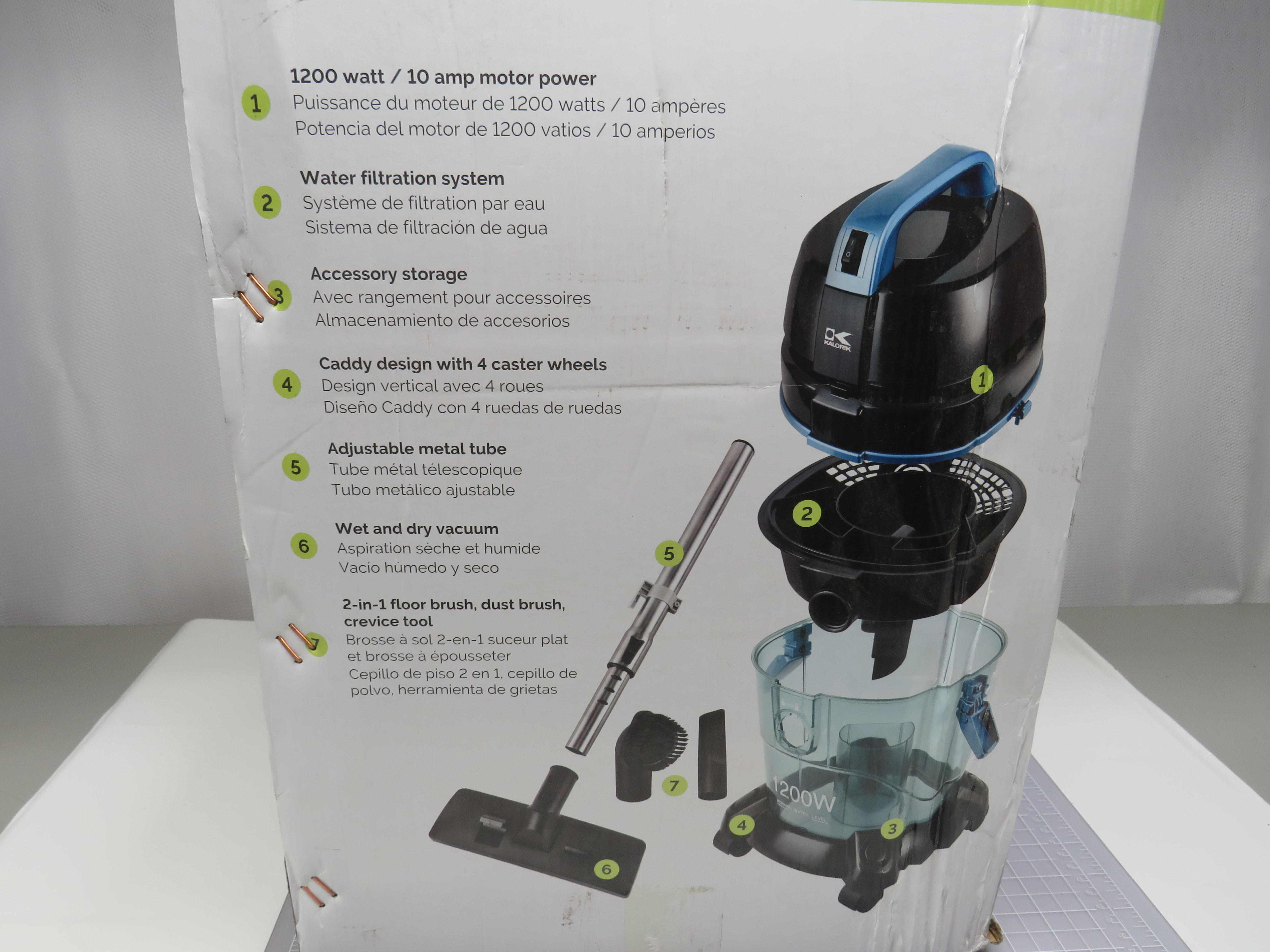 Kalorik Blue Pure Air - Water Filtration Vacuum Cleaner