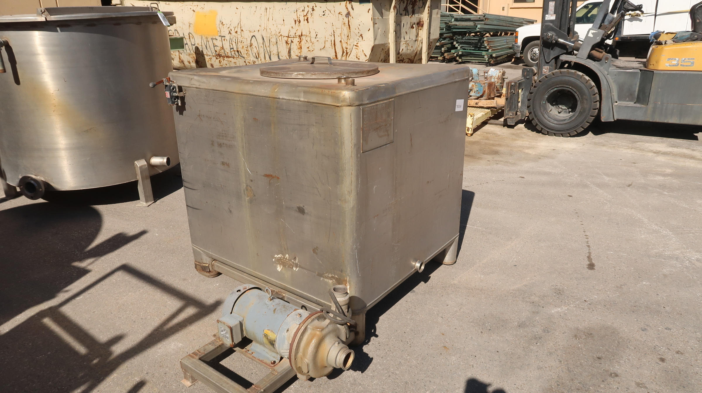 Hoover Food Grade Stainless Steel Tank 