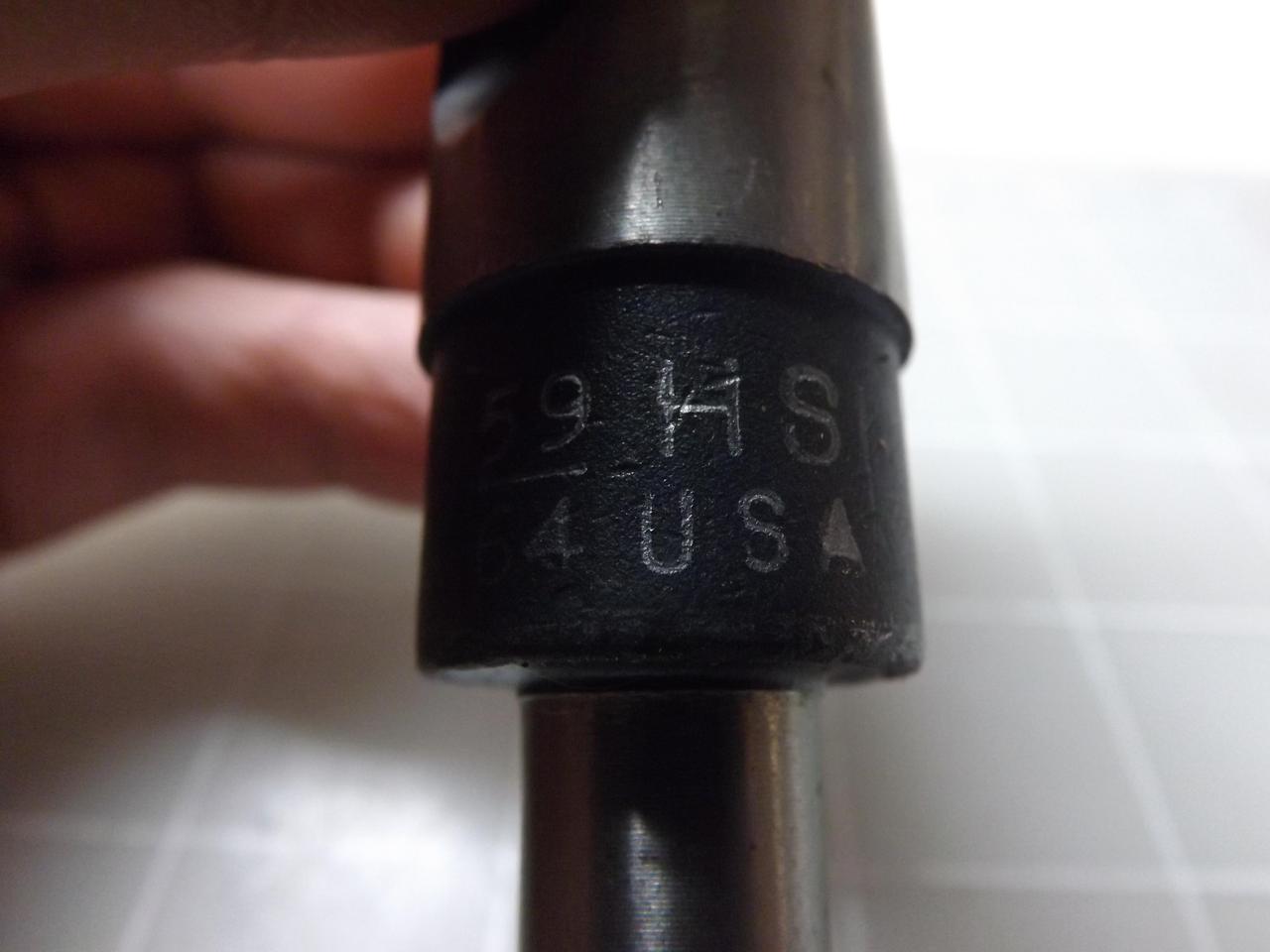 1/2" Reduced Shank USA 59/64" HSS Silver & Deming Drill 