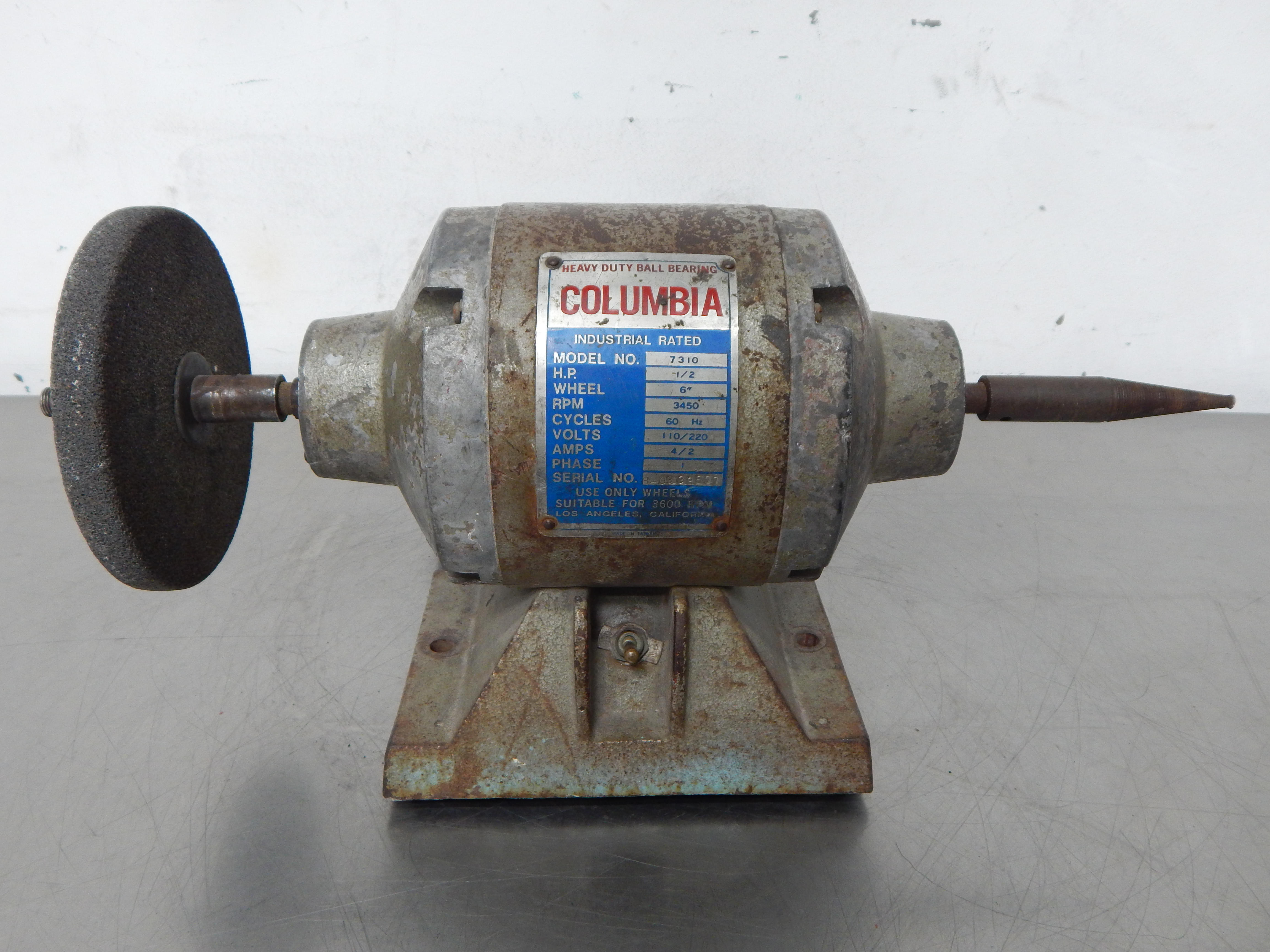 Columbia 7310 Heavy Duty Bench Grinder 