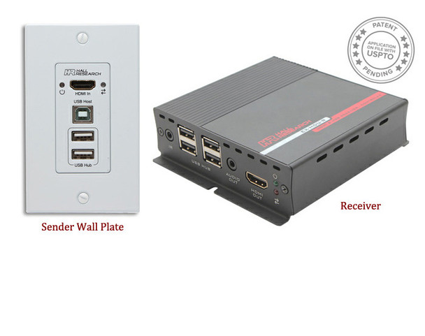 Hall Technologies EX-HDU HDMI and USB Extension on CAT6 with Audio