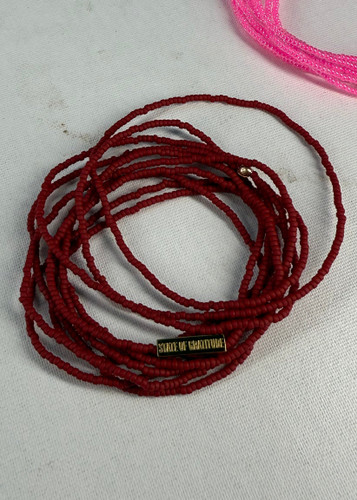 Brick Red Intention Wrap Bracelet