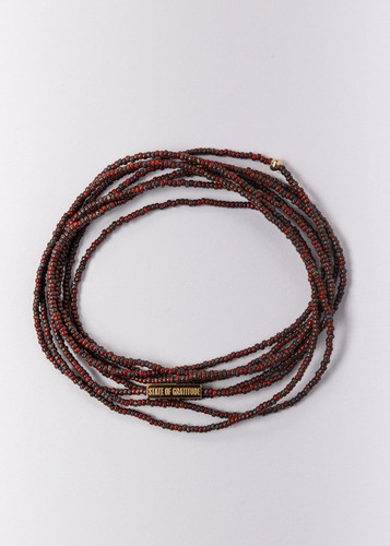 Oxblood Intention Wrap Bracelet