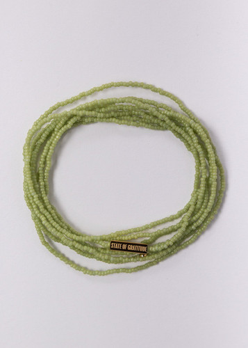 Pistachio Intention Wrap Bracelet