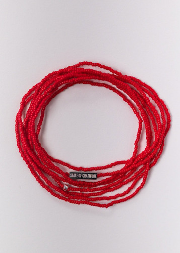 Strawberry Intention Wrap Bracelet