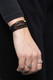Semi-Matte Black Intention Wrap Bracelet