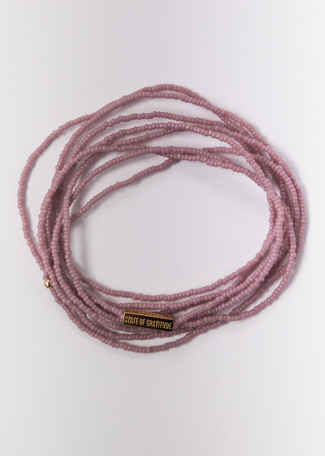 Mauve Intention Wrap Bracelet