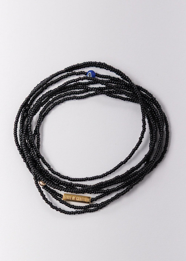 Black Intention Wrap Bracelet