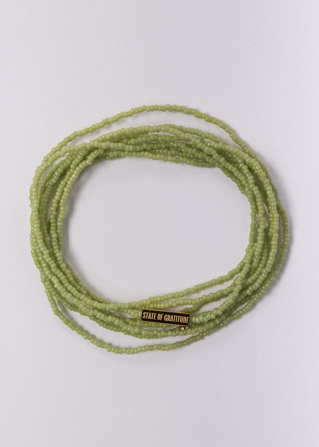 Pistachio Intention Wrap Bracelet