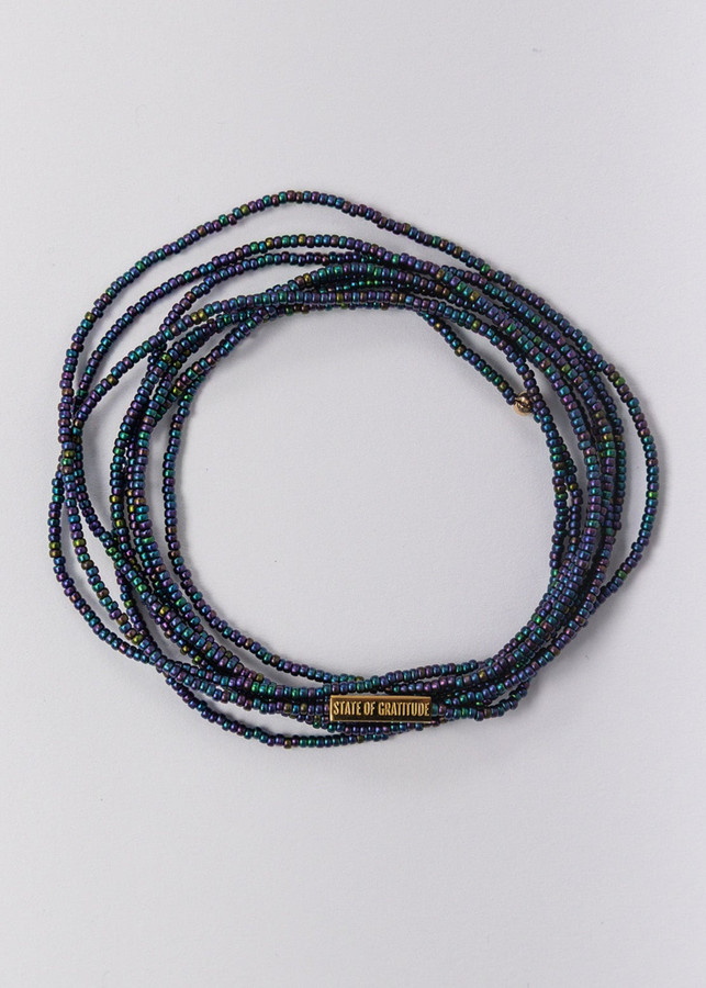 Eggplant Intention Wrap Bracelet