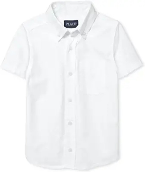 The Children's Place boys Short Sleeve Oxford Shirt