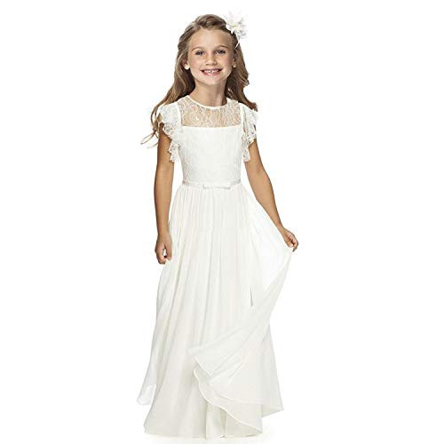 Sittingley Fancy Girls Holy Communion Dresses 1-12 Year Old White Size 10