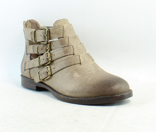 Bella Vita Womens Ronan Taupe Ankle Boots Taupe 6