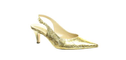 J. Renee Womens Brisha Gold Slingbacks Size 5.5 (1458260)