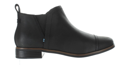 TOMS Womens Reese Black Chelsea Boots Size 6.5