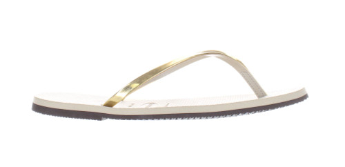 Havaianas Womens Gold T-Strap Sandals Size 9 (7638695)