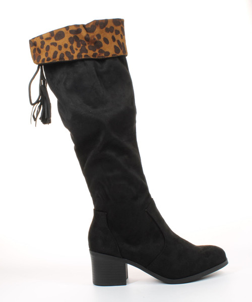 Trary Womens Black Fashion Boots Size 11