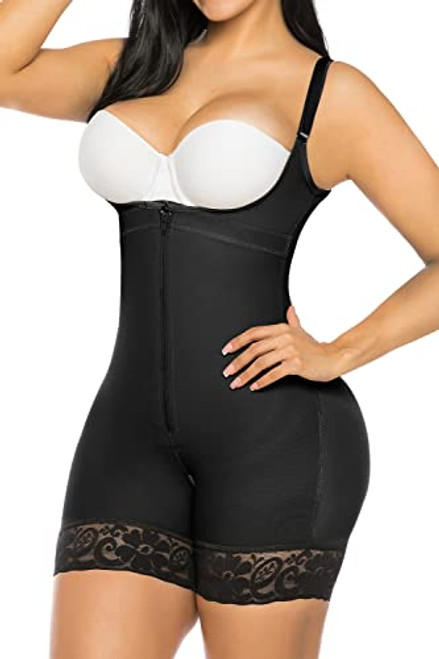 YIANNA Shapewear for Women Tummy Control Butt Lifter Bodysuit, Black-3XL